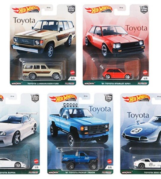 MODELOS ESCALA 1:64 " TOYOTA " SERIE CLASICOS 2021 HOT WHEELS PREMIUM LIMITED EDITION PRECIOS ESPECIALES