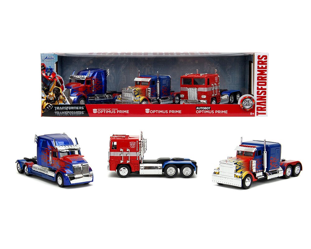 MODELO Jada 1:32 Optimus Prime 3-Pack – Transformers – Hollywood Rides - CABEZALES