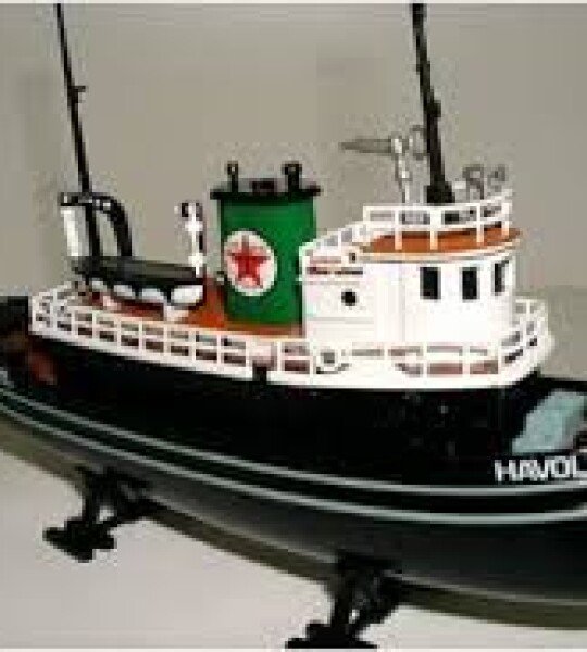 BARCO Remolcador a escala 1/55 Texaco Havoline Edición Especial (tugboat ya armado)