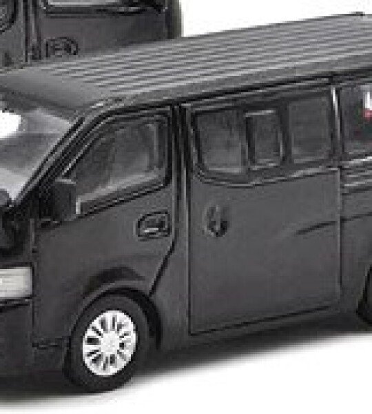 MODELO ESCALA 1:64 Nissan NV350 URVAN Van Black - MICROBUS