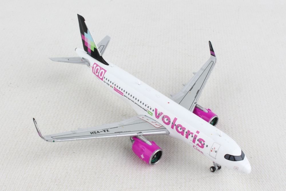 MODELO ESCALA 1/400 GEMINI VOLARIS A320NEO 100 AVIONES REG#XA-VSH