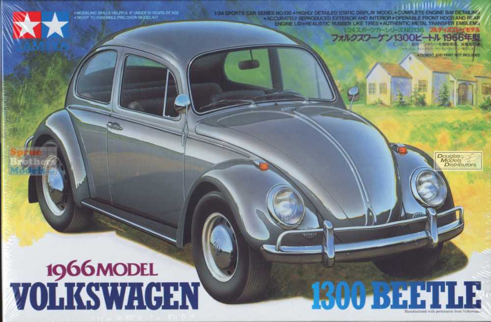 MODELO ESCALA 1:24 Tamiya Volkswagen 1300 Beetle (1966 Model)