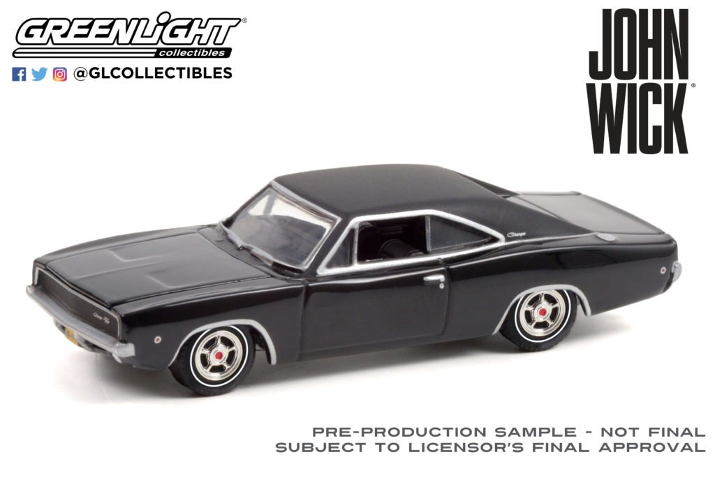 MODELO ESCALA 1/64 1968 Dodge Charger R/T - John Wick (2014)